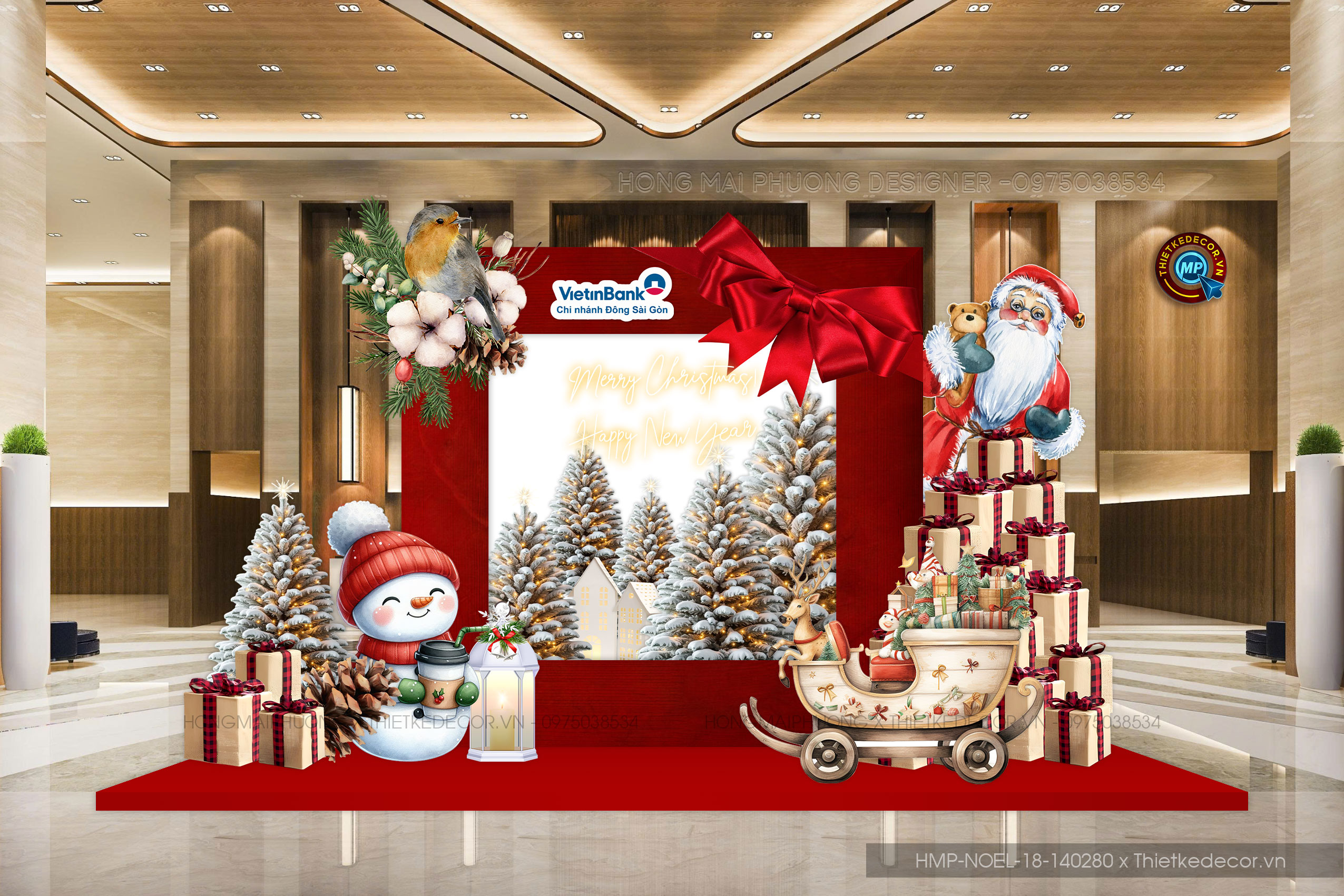 File thiết kế trang trí Giáng sinh Noel Merry Chrismas, checkin trường học, TTTM, chung cư, nhà hàng, khách sạn, quán cà phê...